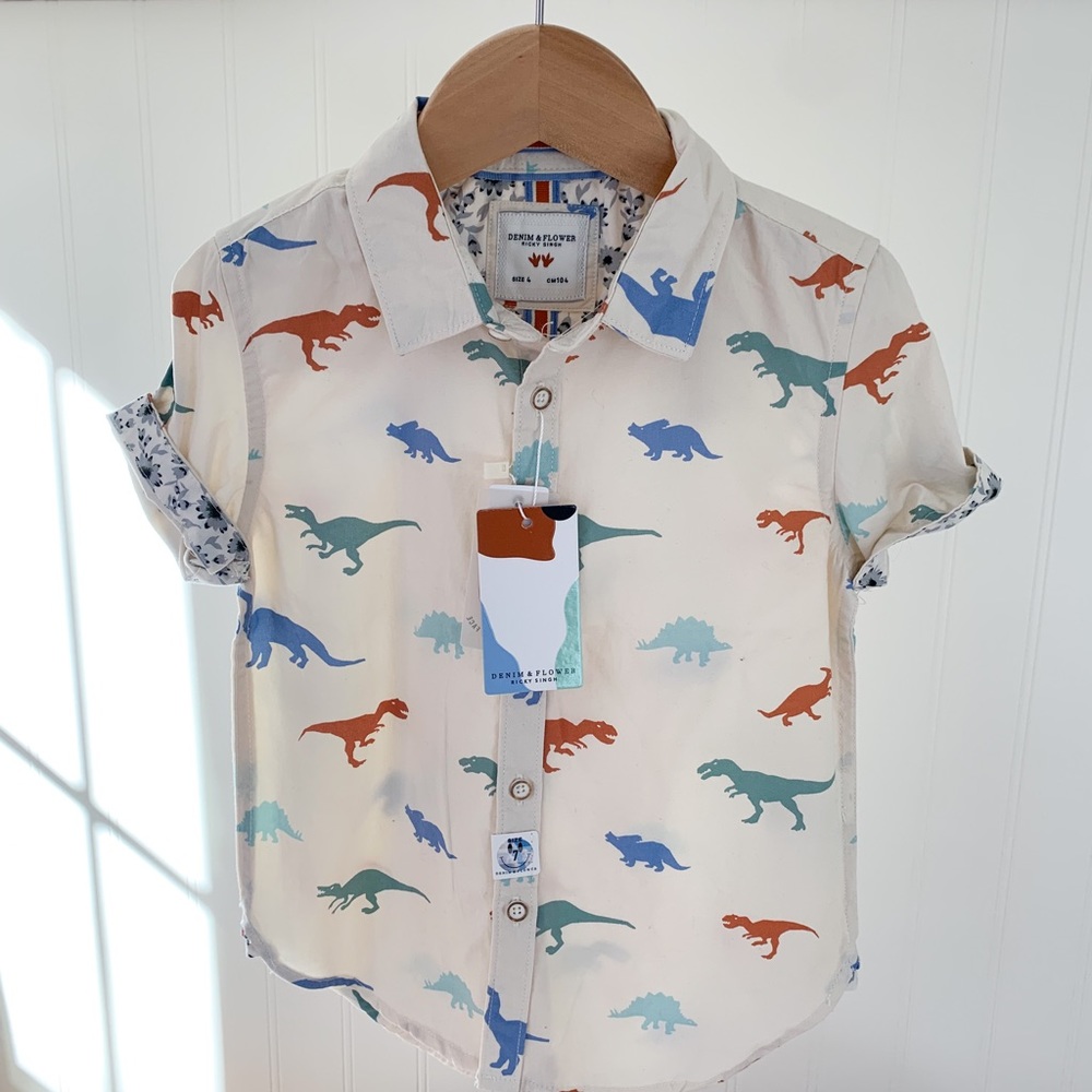 Toddler button down top